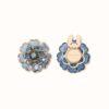 Blue Flower - Button Cover For Girls