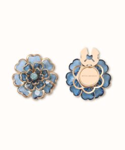 Blue Flower - Button Cover For Girls